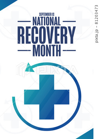 September is National Recovery Month. Holiday concept. Template for background, banner, card, poster 81203473