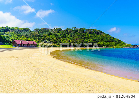 波戸岬海水浴場 佐賀県唐津市 の写真素材