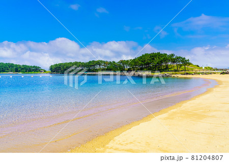 波戸岬海水浴場 佐賀県唐津市 の写真素材