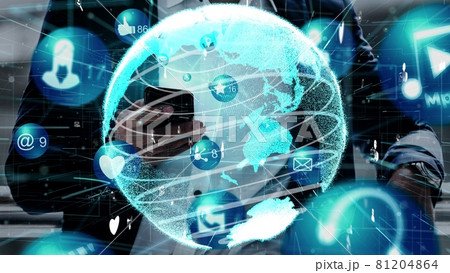 Social media and people network technology conceptual 81204864