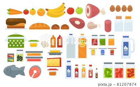 Food and meal, grocery products taste assortment Food and meal, grocery products taste assortment 81207874