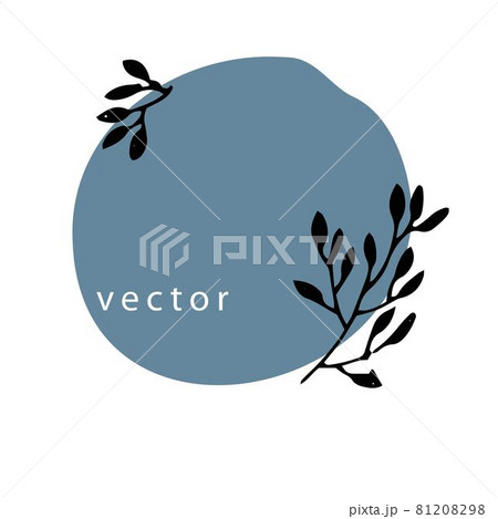 Floral banner with leaves and foliage, vector Floral banner with leaves and foliage, vector 81208298