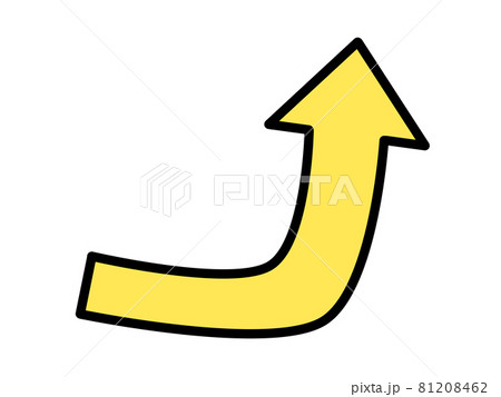 上昇する矢印イラスト素材のイラスト素材