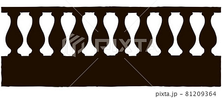 Balustrade. Vector drawing 81209364