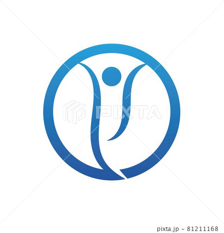 Success people health life ,Human character logo sign illustration vector 81211168