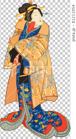 Woman in a rain coat 81211954