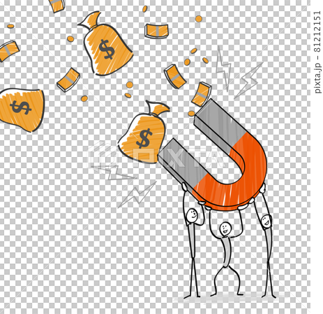 用磁鐵吸錢的人 81212151