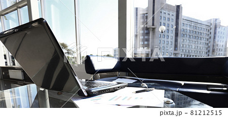 Closeup photo of laptop computer with open top. Blank screen. Closeup photo of laptop computer with open top. Blank screen. 81212515