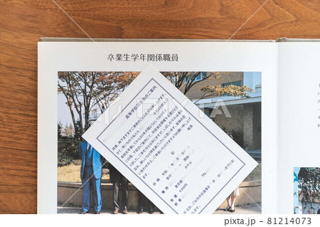 高校時代の同窓会の案内と卒業アルバム（職員・教師・先生2） 81214073