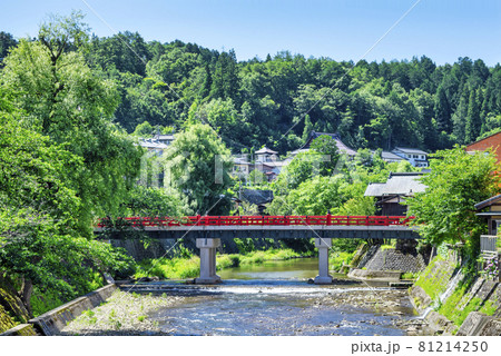 岐阜県　高山市　中橋と宮川 81214250