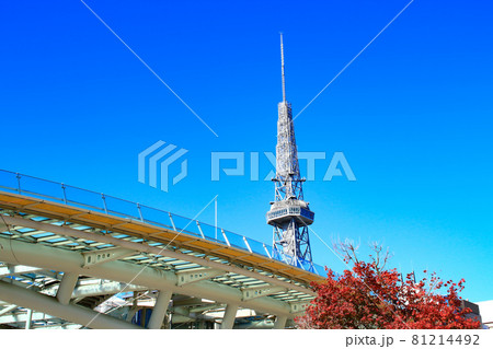 名古屋市、テレビ塔とオアシス21の風景 名古屋市、テレビ塔とオアシス21の風景 81214492