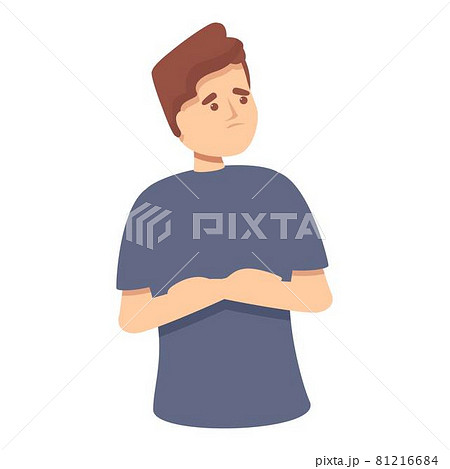 Ambiguous boy icon cartoon vector. Vuca question Ambiguous boy icon cartoon vector. Vuca question 81216684