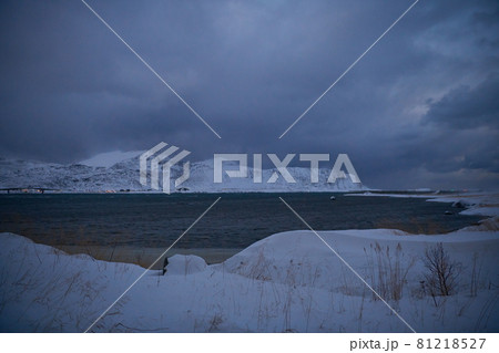 norway coast in winter with snow bad cloudy weather norway coast in winter with snow bad cloudy weather 81218527