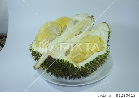 MALACCA, MALAYSIA -JULY 30, 2016: Pile of durian fruit on table and ready to sale. MALACCA, MALAYSIA -JULY 30, 2016: Pile of durian fruit on table and ready to sale. 81220415