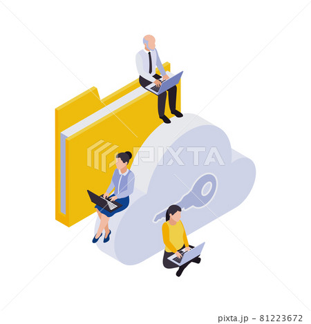 Key Working Isometric Composition 81223672