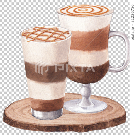 Coffee composition watercolor Coffee composition watercolor 81226756