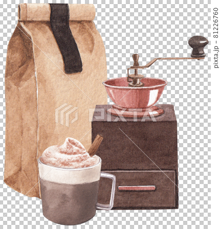 Coffee composition watercolor Coffee composition watercolor 81226760