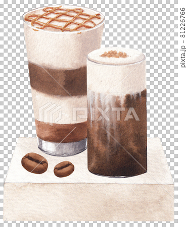 Coffee composition watercolor Coffee composition watercolor 81226766