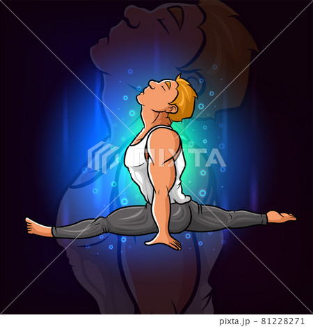 The cool man is doing split legs for esport mascot design inspiration The cool man is doing split legs for esport mascot design inspiration 81228271