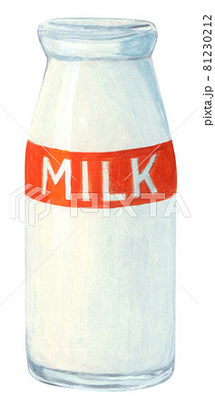 Milk Bottle Milk Hand Drawn Stock Illustration