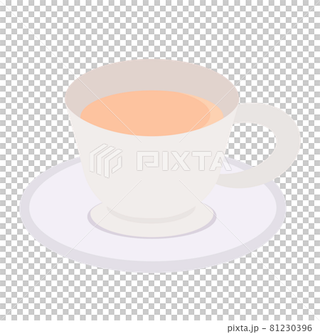 簡單可愛的奶茶插畫 81230396