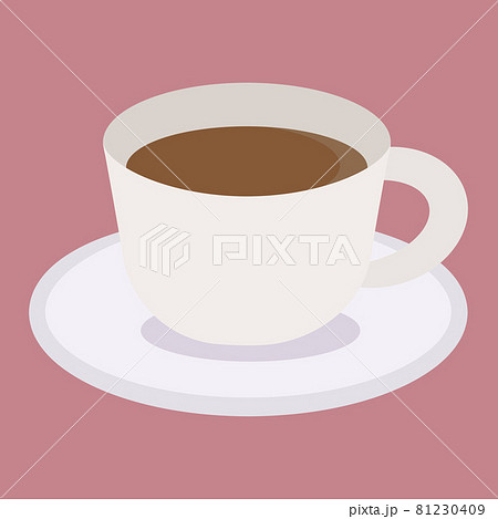 シンプルでかわいいコーヒーカップのイラストのイラスト素材