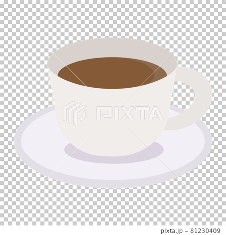 シンプルでかわいいコーヒーカップのイラスト 81230409