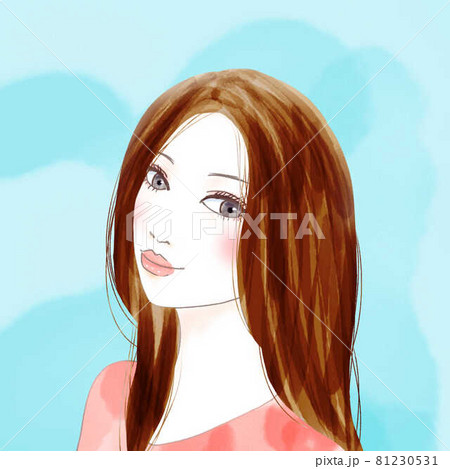 女性　ブルー 81230531