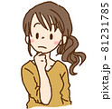 わからない・お悩みモードの女性 81231785