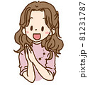嬉しい・望みが叶った女性 81231787