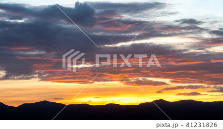 Colorful cloudy sky at sunset. Gradient color. Sky texture, abstract nature background Colorful cloudy sky at sunset. Gradient color. Sky texture, abstract nature background 81231826