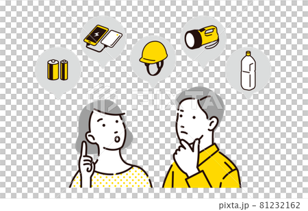 人物 防災を考える夫婦 81232162