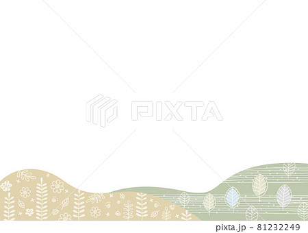 北欧風 イラスト 背景 秋冬 のイラスト素材