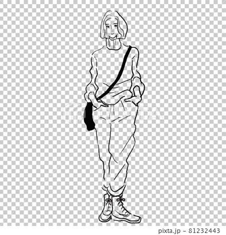 Women S Pants Collection Vector Sketch Illustration Stock Illustration -  Download Image Now - iStock