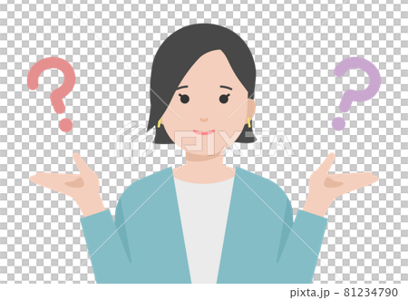 比べる女性のイラスト 81234790