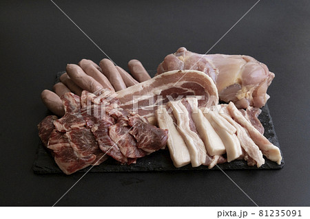 焼き肉　お肉　焼肉盛り合わせ　焼肉セット　バーベキューセット　バーベキュー　数種類　5種類　多種類 81235091