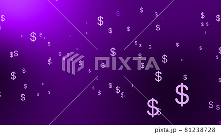 ドルマーク　グラデーション　CG　背景　壁紙 81238728