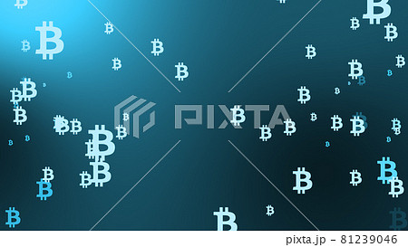 ビットコイン　仮想通貨　壁紙　暗号通貨　マーク　暗号資産　CG　背景 81239046