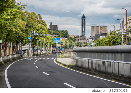 《愛知県》名古屋都市風景　千種区日進通5交差点付近より 81239191