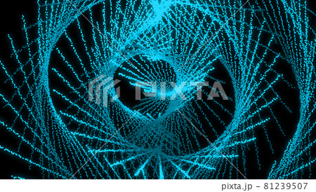 水色 点描 模様 デザイン 黒背景 Cg 背景 壁紙のイラスト素材