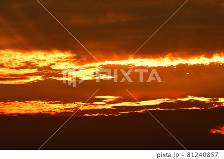 五島灘、角力灘、大角力の夕景 81240857