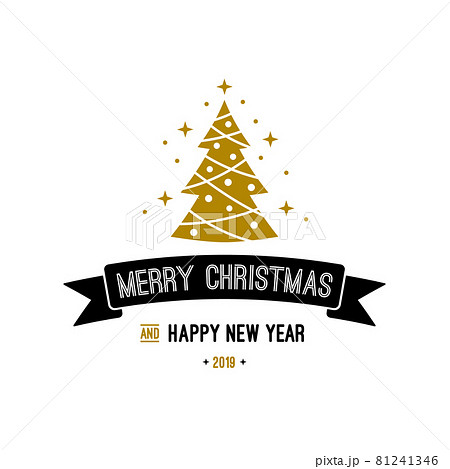 Merry Christmas and Happy New Year greeting card.  81241346