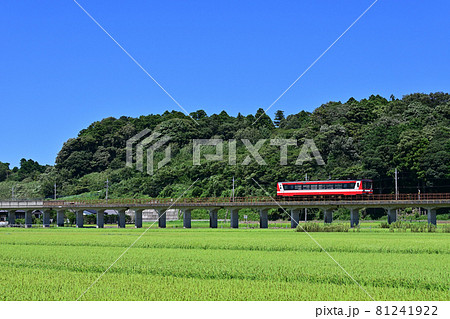 田園地帯を行く 鹿島臨海鉄道 6000形気動車 81241922