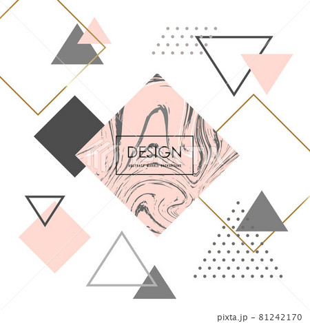 Trendy minimalist geometric background. Trendy minimalist geometric background. 81242170