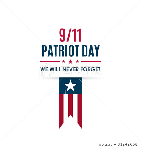 9/11 Patriot Day banner. USA Patriot Day card.  81242668