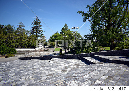 木々と伝統に調和された日本の公園 木々と伝統に調和された日本の公園 81244617