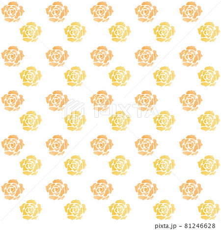 水彩風バラのパターン 水彩風バラのパターン 81246628
