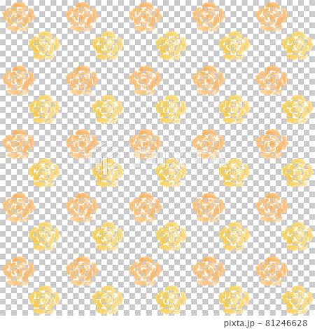 水彩風バラのパターン 水彩風バラのパターン 81246628