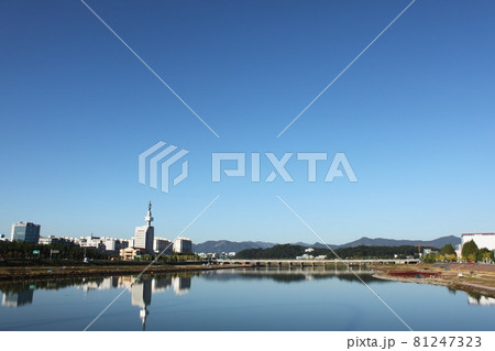 韓国大田の空と川 韓国大田の空と川 81247323