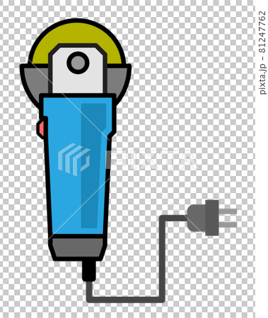 研磨用の電動工具グラインダーのイラスト画像 81247762